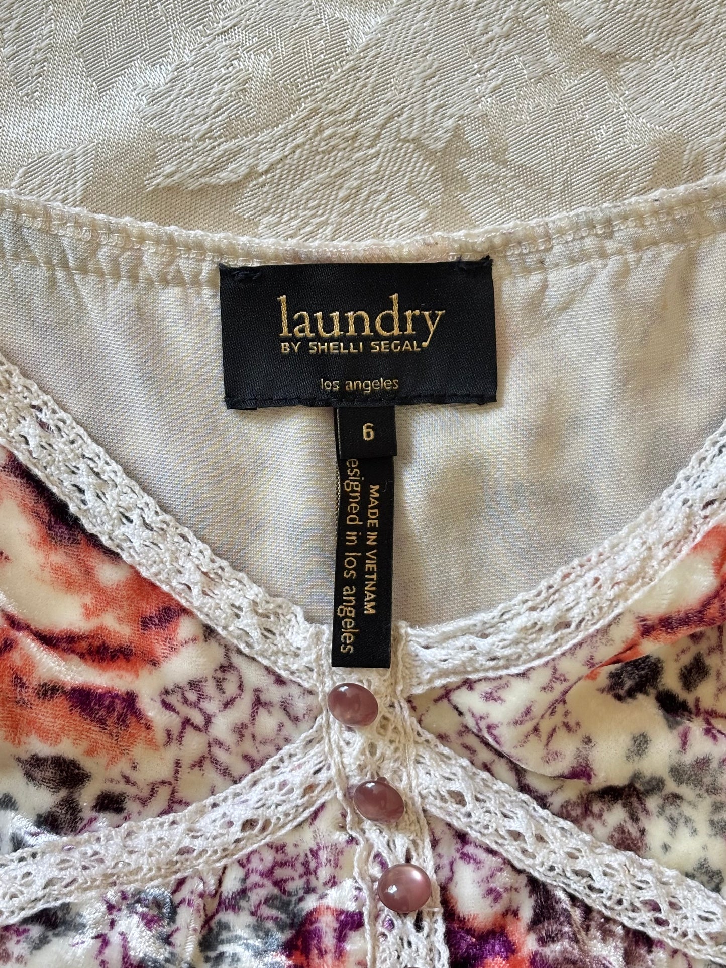 Laundry by Shelli Segal velvet babydoll dress