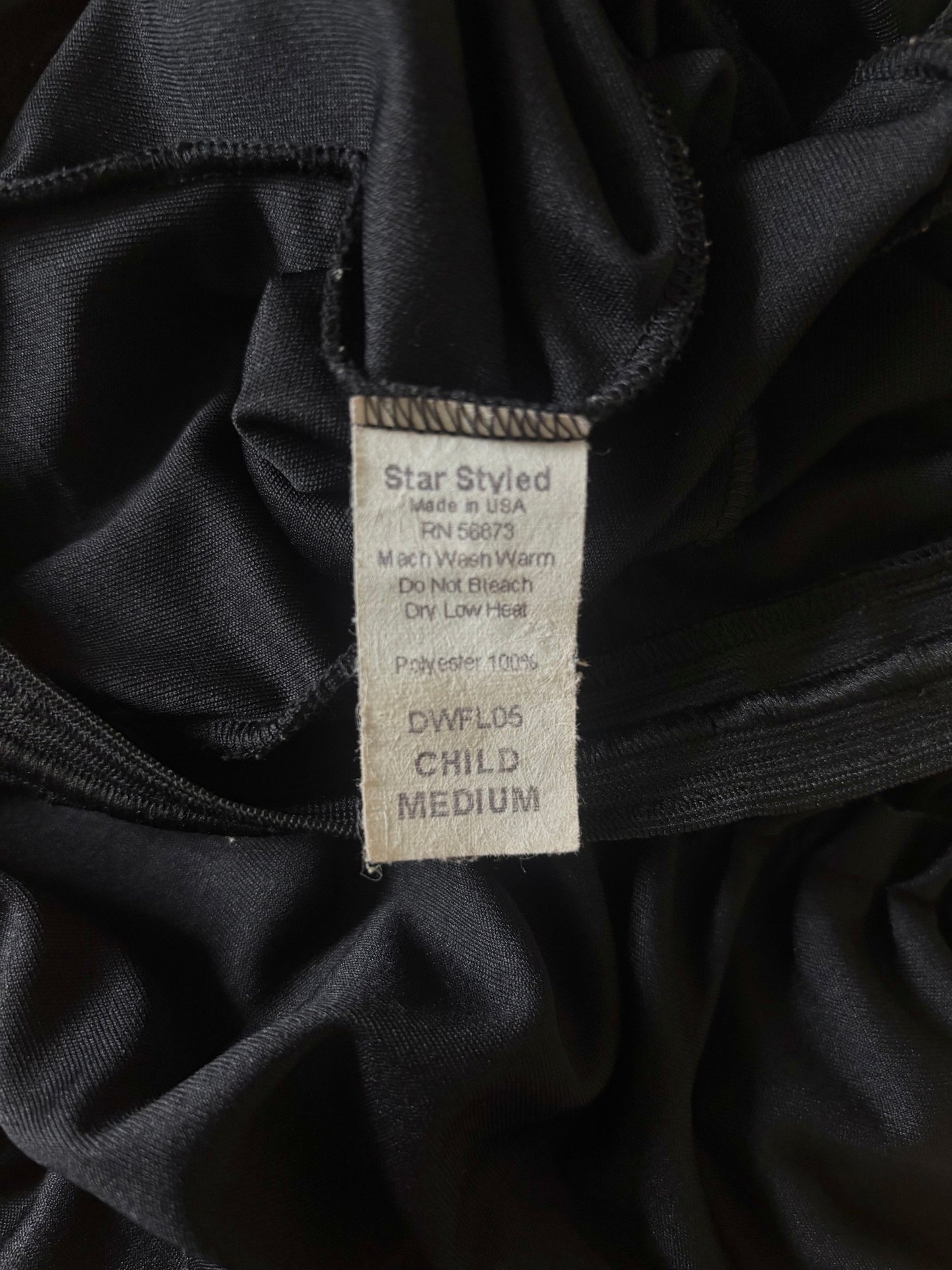 90s black ruffle flamenco skirt